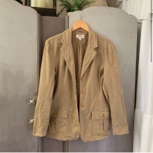 Vintage Talbots Stretch Tan Blazer Jacket